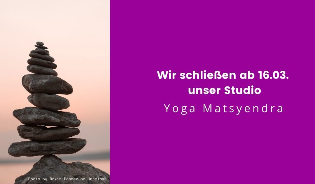 Corona-Update: Wir schließen ab 16.03. unser Studio
