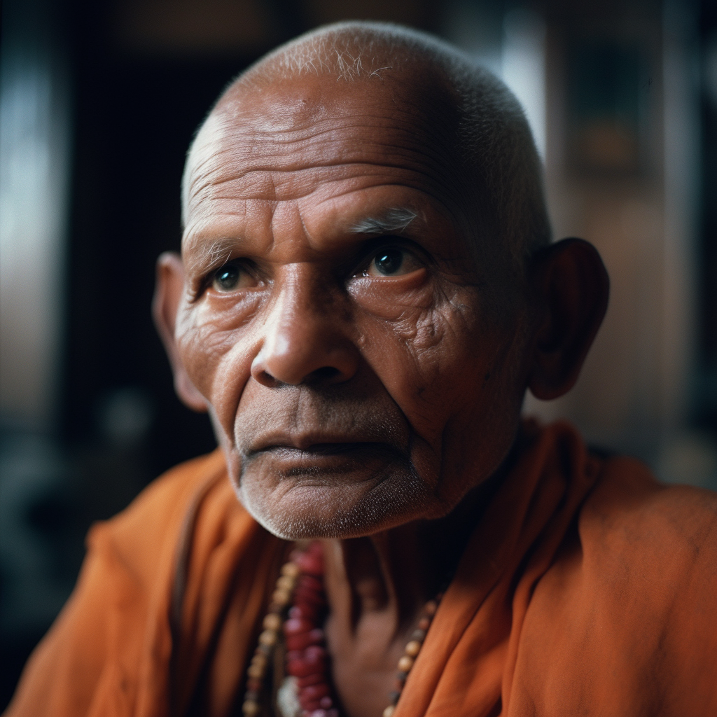 Ein indischer Swami Hatha-Yoga Meister